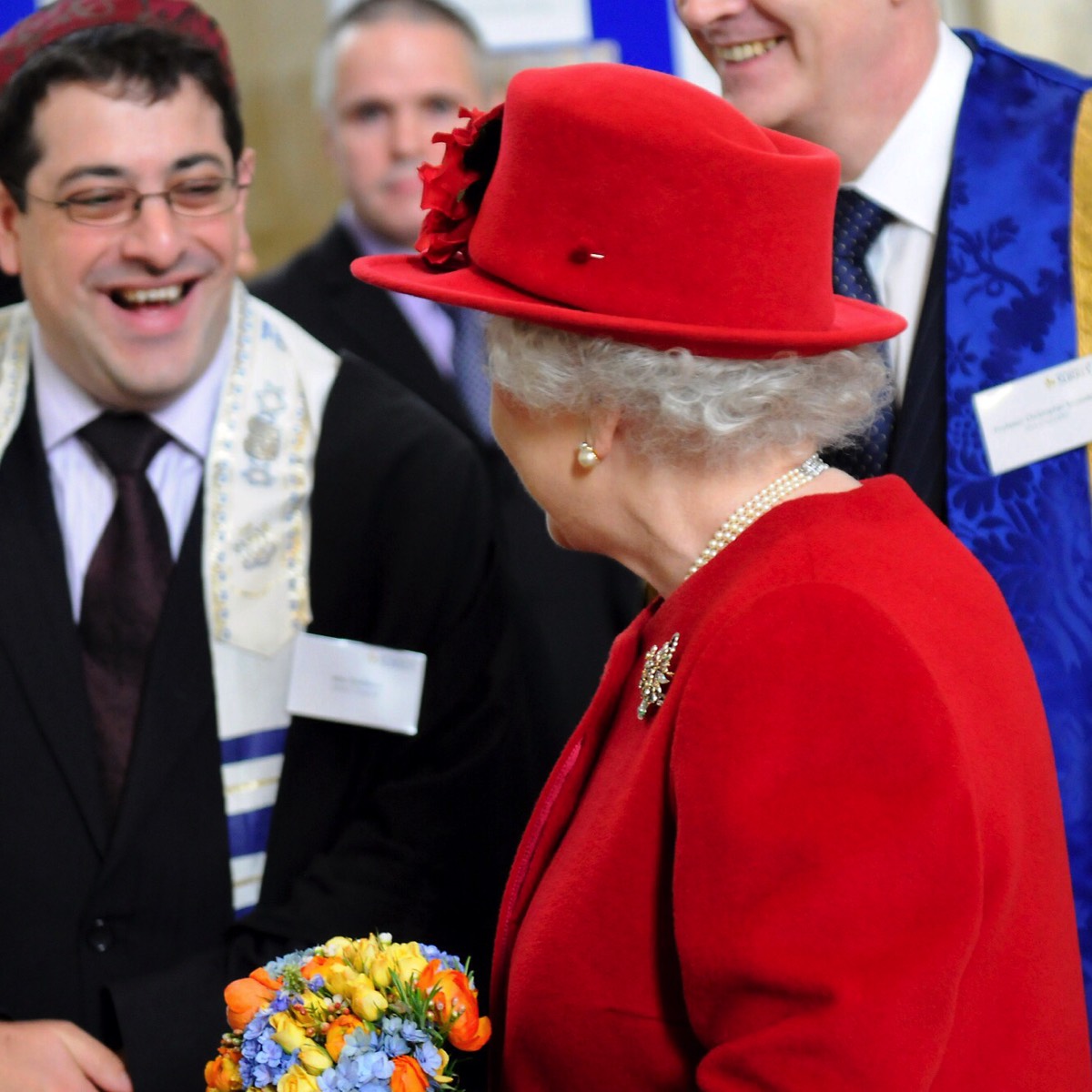 Alexander Goldberg with Queen Elizabeth II